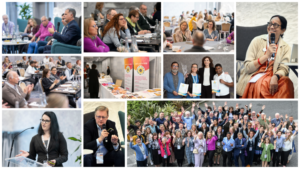 ALT TEXT: A collage of photographs showing scenes from the SPAGN annual conference in Dublin May 2023.