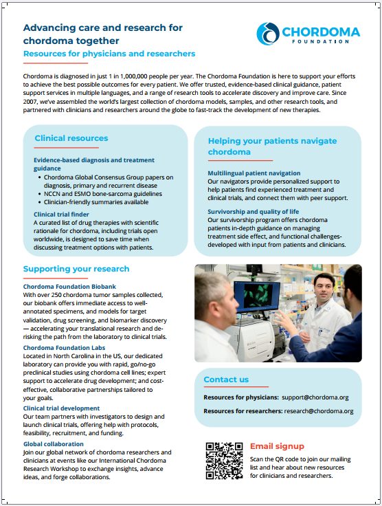 Chordoma Foundation, USA