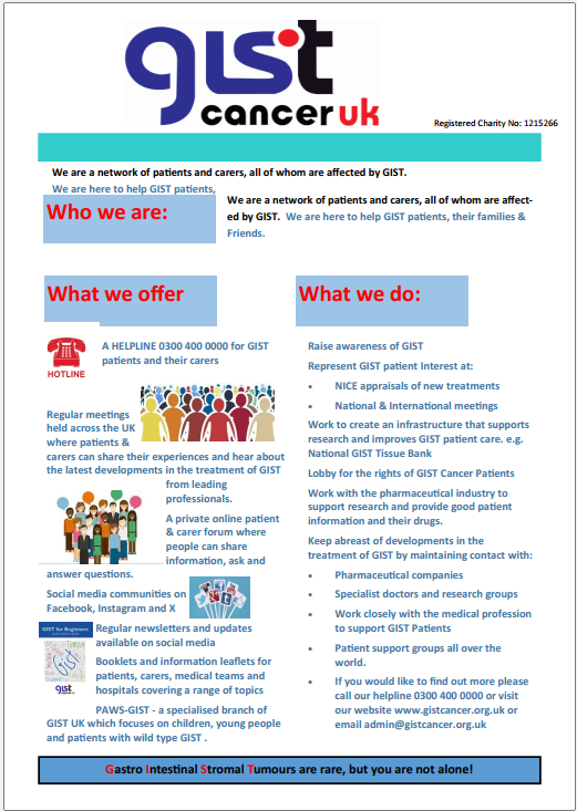 GIST Cancer UK, UK
